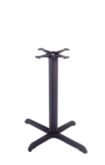 Outdoor 22" x 30" X-Prong Cast Iron Table Base