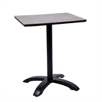 24" x 24" High Pressure Laminate Table Top & Aluminum Base