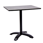 24" x 30" High Pressure Laminate Table Top & Aluminum Base