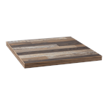 Laminate Table Top in Paneling Print for Indoor Use, 1 1/2'' Thick