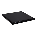 Indoor/Outdoor Black Resin Table Tops